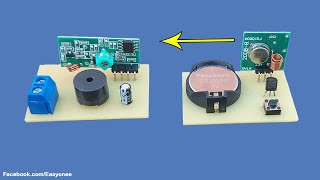 Wireless audio transmitter and receiver using 433Mhz [upl. by Ayanal]