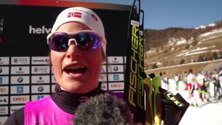 49 Engadin Skimarathon 2017 winner Mari Eide NOR [upl. by Amethyst]