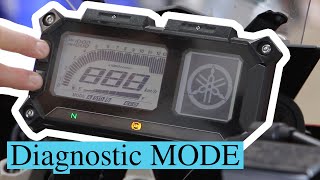 How to Enter DIAGNOSTIC MODE on Yamaha MT09 FJ09 FZ09 [upl. by Anerok]