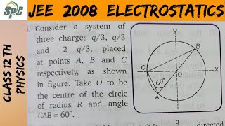 Consider a system of three charges q3 q3 and  2q3 placed at points A B and C respectively as [upl. by Cherice]