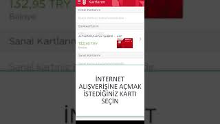 Ziraat Bankası Kartını İnternet Alışverişine Açma Ziraat Mobil [upl. by Sylvia]