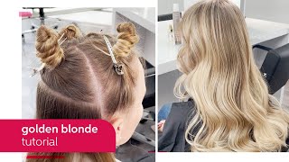 How to Create a Glossy Golden Blonde Hair Color with Koleston Perfect  Wella Professionals [upl. by Allebram]