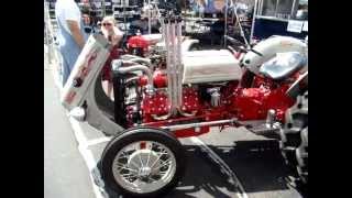 supercharged v8 ford n8 tractor and 4x4 ford n8 mini tractor [upl. by Cloe]