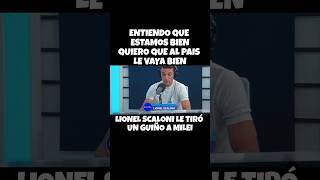 SCALONI LE TIRA UN GUIÑO A MILEI LLA VLLC AFA javiermilei [upl. by Denten118]