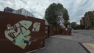 Walking from Nine Elms Station to Battersea Power Station  London Walking Vlog [upl. by Joby219]