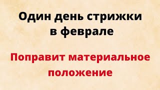 Один день стрижки в феврале И поправите денежное положение [upl. by Ritter]