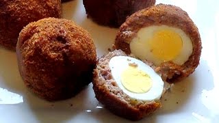 SCOTCH EGGS How to make Indian Spiced tasty recipe [upl. by Nisior]