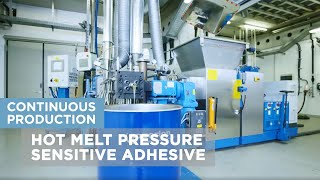 Continuous Production of Hot Melt Pressure Sensitive Adhesive HMPSA [upl. by Cordova]