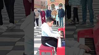 Je Joue Piaf Au Piano  La foule piano talent pianomusic music [upl. by Clapper]