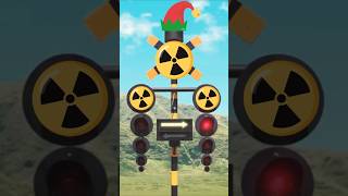 weel Roted on Railroad crossing 🚦Shorts railroadcrossing ☢️🚦🚂 fumikiritrain youtubeshorts [upl. by Araeit222]