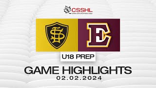 Shawnigan Lake School vs Edge School U18 Prep 0202  CSSHL Highlights [upl. by Egroej]