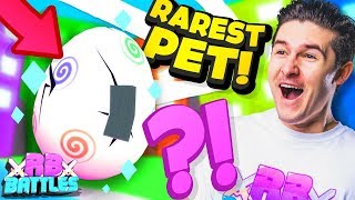 GET THE RAREST PET IN PET SIMULATOR AND WIN 10000 ROBUX Roblox Battles [upl. by Eylloh832]