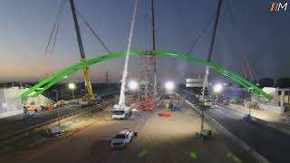 METRONET Malaga Footbridge Construction [upl. by Sanborn]