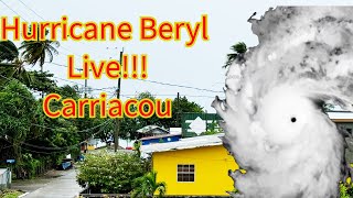 Hurricane Beryl Live from Carriacou  Grenada [upl. by Dilisio]