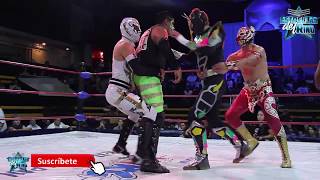 Lunatik Extreme y el Hijo del Mosco vs Mexica y Aramis en la Arena Naucalpan [upl. by Shafer]