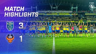 Highlights  Kerala Blasters 31 FC Goa  MW 6 Hero ISL 202223 [upl. by Namreh4]