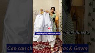 Can can skirt for lehenga amp gown watch stitching tutorial on YouTube channel￼ colourofthreads diy [upl. by Landri]