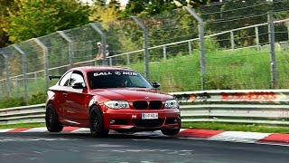 BMW 125i E82 VS 335i E92 Nürburgring Nordschleife BTG TF [upl. by Lantha]