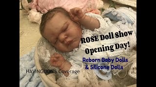 ROSE Doll Show 2019 Opening Day Best Video Reborn Baby Dolls amp Silicone Dolls  Giveaway Prizes [upl. by Vergil473]