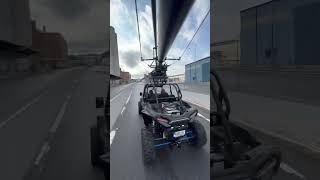 Scorpio Arm  Testdrive with the Polaris RZR 1000 in Stockholm harbour [upl. by Reisfield]