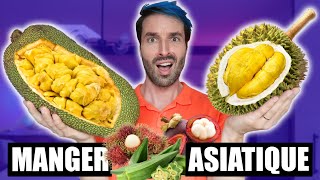 Je mange que de la NOURRITURE ASIATIQUE pendant 24h DURIAN FRUIT DU JACQUIER [upl. by Ahsiak782]