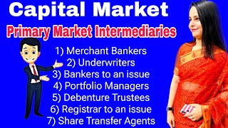 primary market intermediaries  capital market bba 3rd sem mdu [upl. by Ennairrek451]