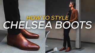 5 Ways to Style Chelsea Boots [upl. by Ardnuahs]