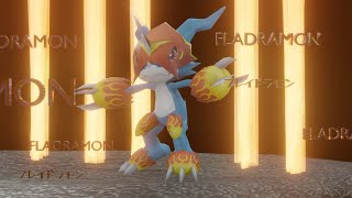 Baby Fladramon Flamedramon Evolution [upl. by Leuqar]