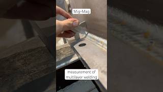 measurement of multilayer welding Mig Mag sorts [upl. by Pedrotti]