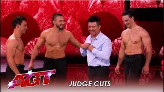 Messoudi Brothers Force Their Dad Out Of Retirement For RISKY Move  Americas Got Talent 2019 [upl. by Eiznyl]