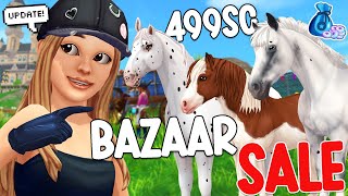 HUGE HORSE DISCOUNTS BAZAAR MOORLAND UPDATES amp MORE STAR STABLE [upl. by Kirima]