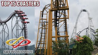 Top 15 Roller Coasters by SampS Worldwide [upl. by Bronson]