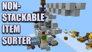 Automatic NonStackable Item Sorter for Minecraft Bedrock [upl. by Gish]