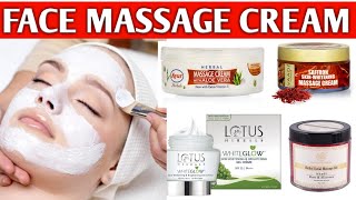 Best Face Massage Cream For Glowing Skin in India  For oily skin Dry skin and sensitive skin [upl. by Rojam]