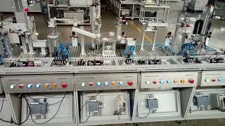 Electrical and Mechatronics Training Modules，Modular flexible manufacturing system DLMPS500C [upl. by Atinot]