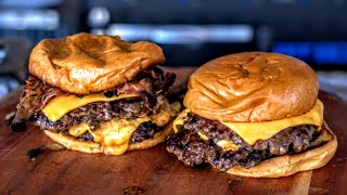 How to Cook Smashburgers on the Flat Top Griddle  Pit Boss Ultimate flat top Griddle  4K [upl. by Harim]