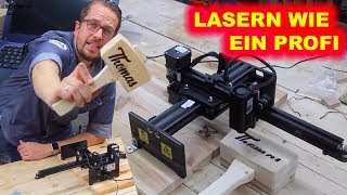 Gravieren wie beim Profi⎮NEJE Master 3500 mW⎮Holz Laser Graviergerät Laserengraver Graviermaschine [upl. by Leler]