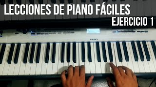 Lecciones de Piano fáciles  Ejercicio 1  Hanon  El pianista virtuoso  01 [upl. by Laws]