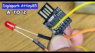 Digispark Attiny85 Usb Development Board Programming And Led Blinking With Jumper Wire [upl. by Tterab694]