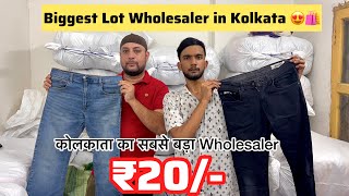 Biggest Lot Garments Wholesaler in Kolkata  Lot Jeans Wholesale Market Kolkata  Cod Available [upl. by Ko408]