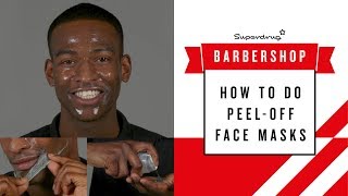 HOW TO  Do PeelOff Face Masks For Men  Superdrug [upl. by Saihtam551]