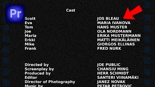 How To Make Credits In Premiere Pro [upl. by Ydeh]
