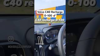 Volvo c40 Recharge 0100 🚀 gasguzzlerayush volvoc40recharge topspeed [upl. by Ained]