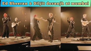 Ed Sheeran and Diljit dosanjh performing together  ed Sheeran singing in Punjabi tera ni mai lover [upl. by Hoopen]