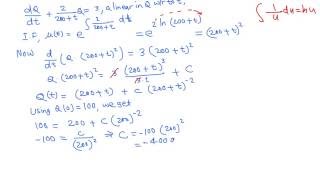 Diff Eqn Mixing Tank example 2 of 3 [upl. by Artinahs]