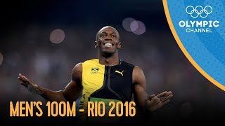 Mens 100m Final  Rio 2016 Replay [upl. by Akenna]