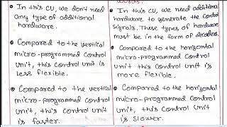 Difference Between Horizontal and Vertical Microprogramming in CO and CA  CO and MP Part 32 [upl. by Thompson601]