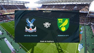 Crystal Palace vs Norwich City 27082024 EFL Cup PES 2021 [upl. by Tiram]