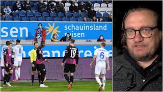 VfL Osnabrücks Geschäftsführer über Spielabbruch und Kontakt zu Aaron Opoku [upl. by Lammaj923]