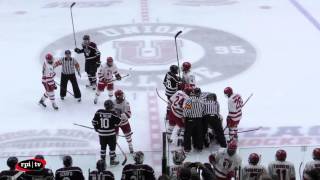 RPI Hockey vs Union Highlights 103015 [upl. by Eahc220]